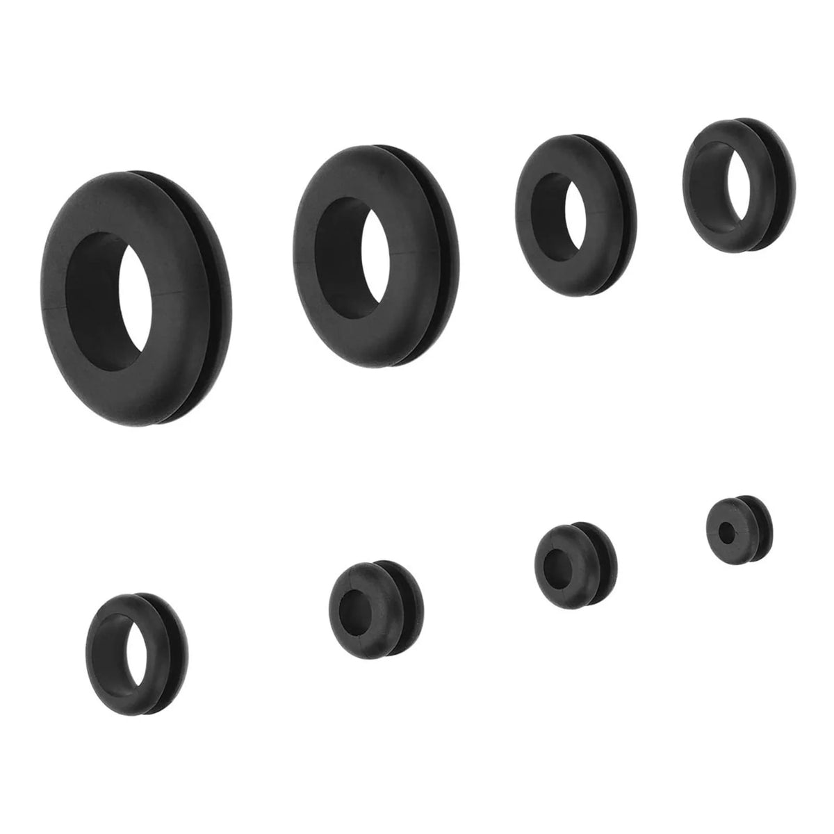 180Pcs Rubber Grommets Sealing Rings Assortment of Rubber Washers for Wires Plugs Cables Rubber Grommet for Wires Plugs Cables Vue