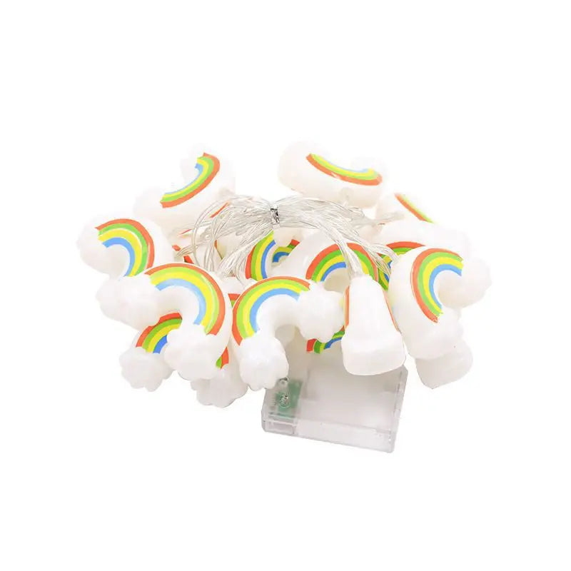 Y2K Rainbow Led String Lights Indoor Atmosphere Birthday Decoration Girl Room Battery Lights Outdoor Waterproof Outdoor 035 Vue