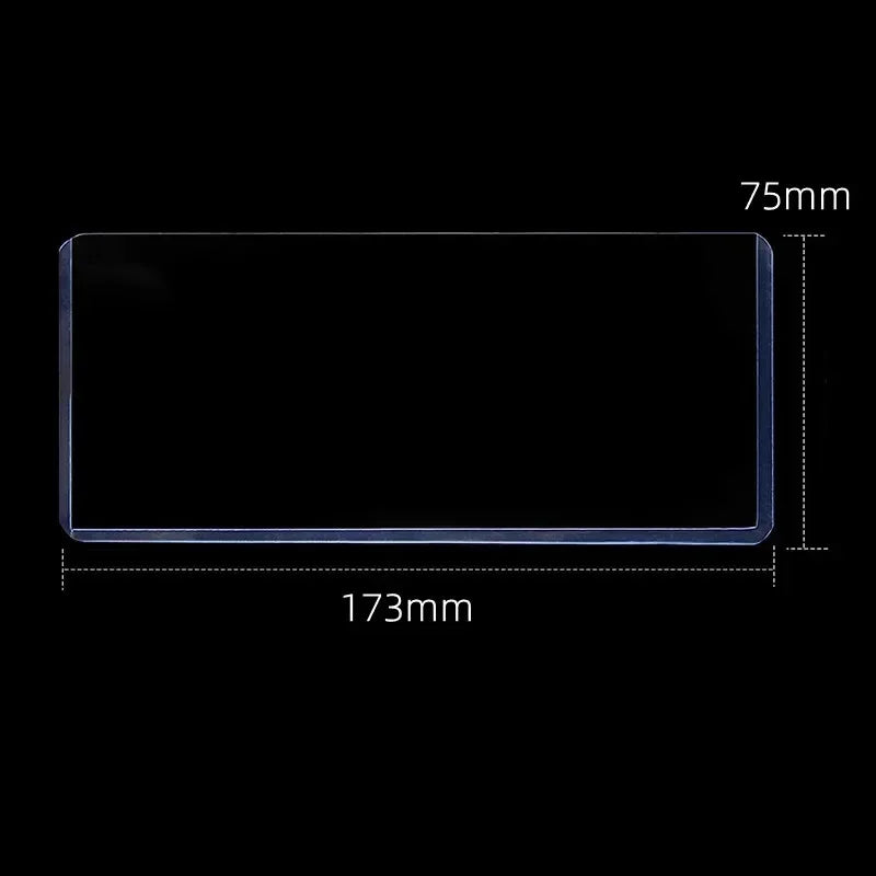 Paper Currency Protective Cover Supplies Two Sizes 205 X 110mm/173 X 75mm 50Pcs Clear PVC Paper Money Stamp Collection Bag Vue 50pcs 173 x 75mm
