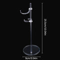 5Pcs Transparent Racks Mannequin Model Stand Doll Dress Support Doll Holding Stands Dollhouse Adjust Universal Doll Display Rack Vue 5Pcs