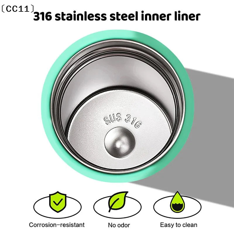Children's Math Toy Stainless Steel Water Bottle Cute Thermo Strap