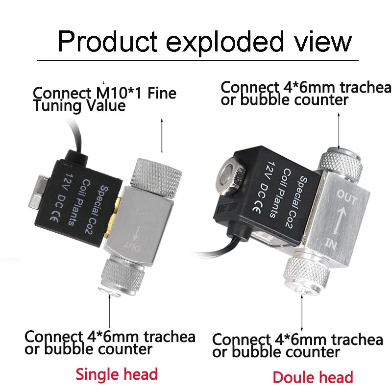 Aquarium CO2 Timed Electric Valve | Digital Timer & Bubble Counter Aquarium CO2 Valve Vue
