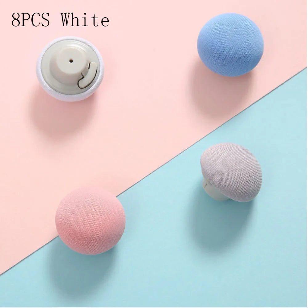 8PCS Mushroom Bed Sheet Quilt Clip Slip-resistant Clips Blanket Clip Clothes Pegs Covers Fastener Clip Holder Sheet Cover Holder Vue WHITE