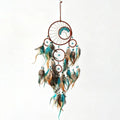 Hanging Pendant Boho Style Vintage Dream Catcher Handmade Decorative Vintage Wind Chime with Feather Hanging Ornament Home Vue 24.02x5.91 in