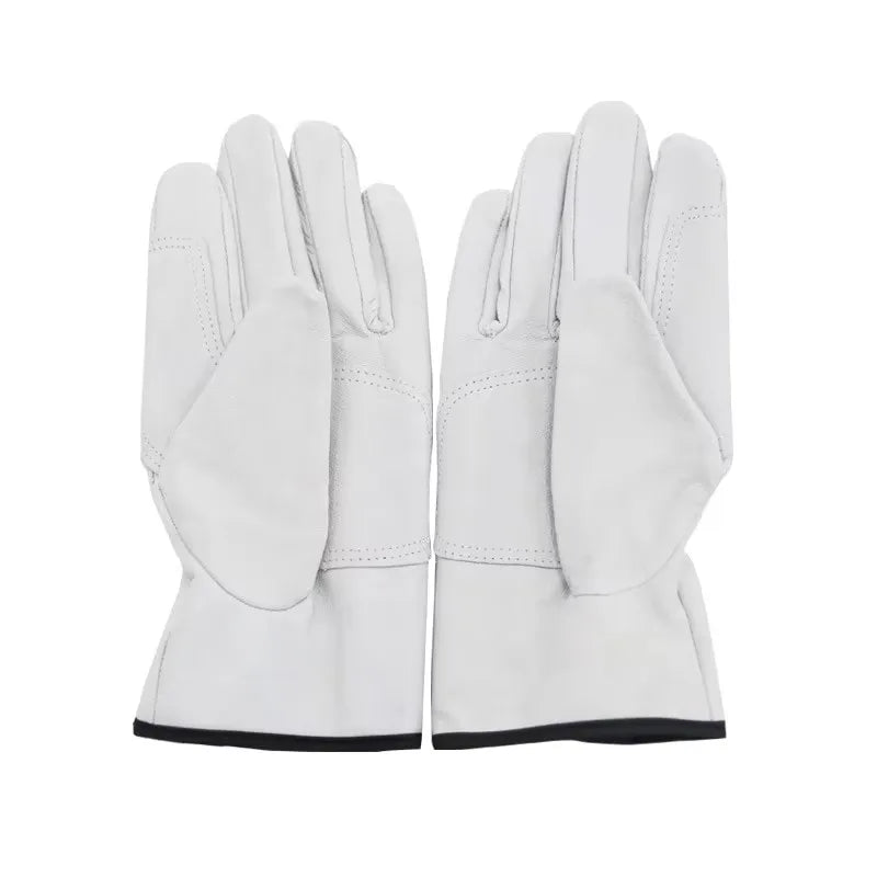 Anti-Cut Leather Work Gloves Soft Pig Skin Tear-Resistant Work Site Home Garden Repairing Builder Hands Safety Protection Gloves Vue