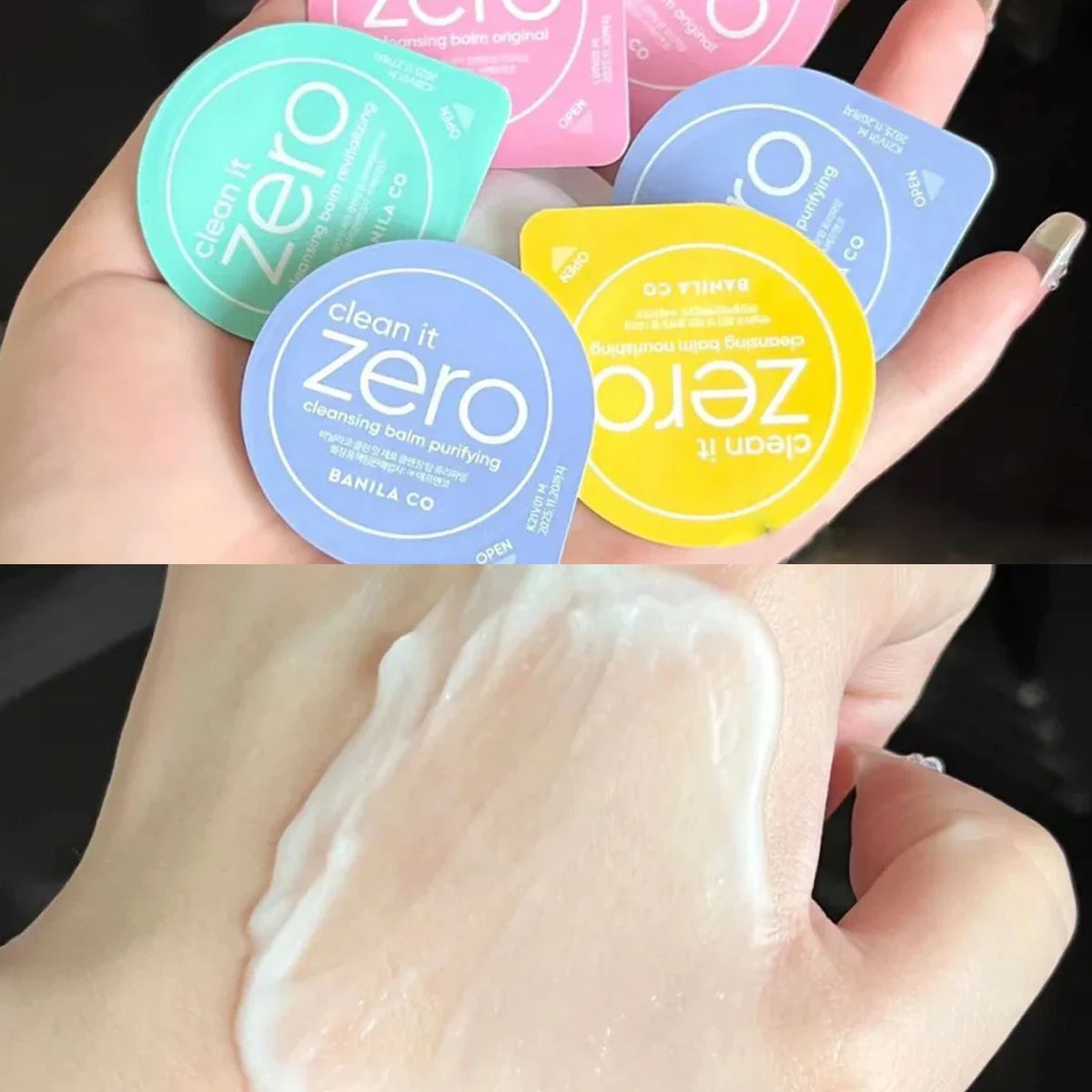 Banila Co Clean It Zero Cleansing Balm Mini Capsule Set 4×3g,Creamy Balm,Deep Makeup Removal,Clear Wash,K-Beauty,Korean Makeup Vue