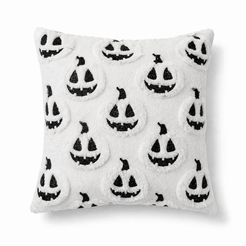 Modern Ghost Halloween Pillow Covers Decorative Colorful Cushion Covers Home Decor Plush Pillowcase Bedroom Vue White Pumpkin A