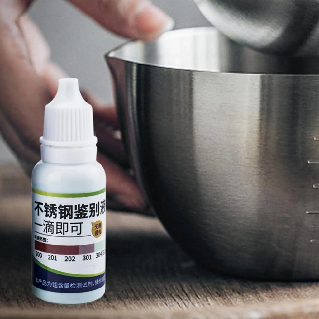 304/201/202/301 Stainless Steel Detection Liquid 12/15ml Tableware Detection Agent Building Material Identification Liquid Vue