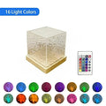 16 Colors Water Ripple Projector Dynamic Rotating LED Night Light with Remote Dimming Family Bedroom Romantic Ocean Decor Lamp Vue 16 color