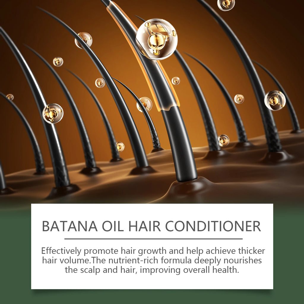 Batana Oil Hair Conditioner Strengthening Nourishing Improve Dryness Damaged Split Ends Glossy Smoothing Hair Growth Conditioner Vue