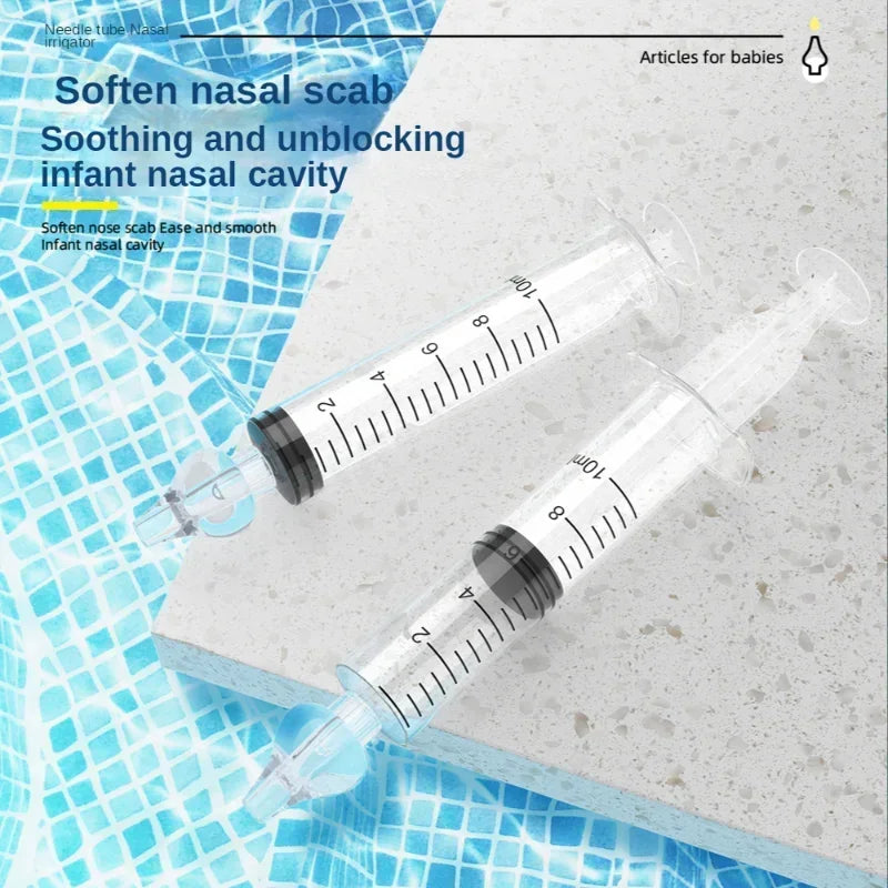 vvocci 2Pcs Baby Nose Washing for Children Tube Syringe Nasal Aspirator Cleaner Baby Nose Cleaner Rhinitis Nasal Washer Needle Vue