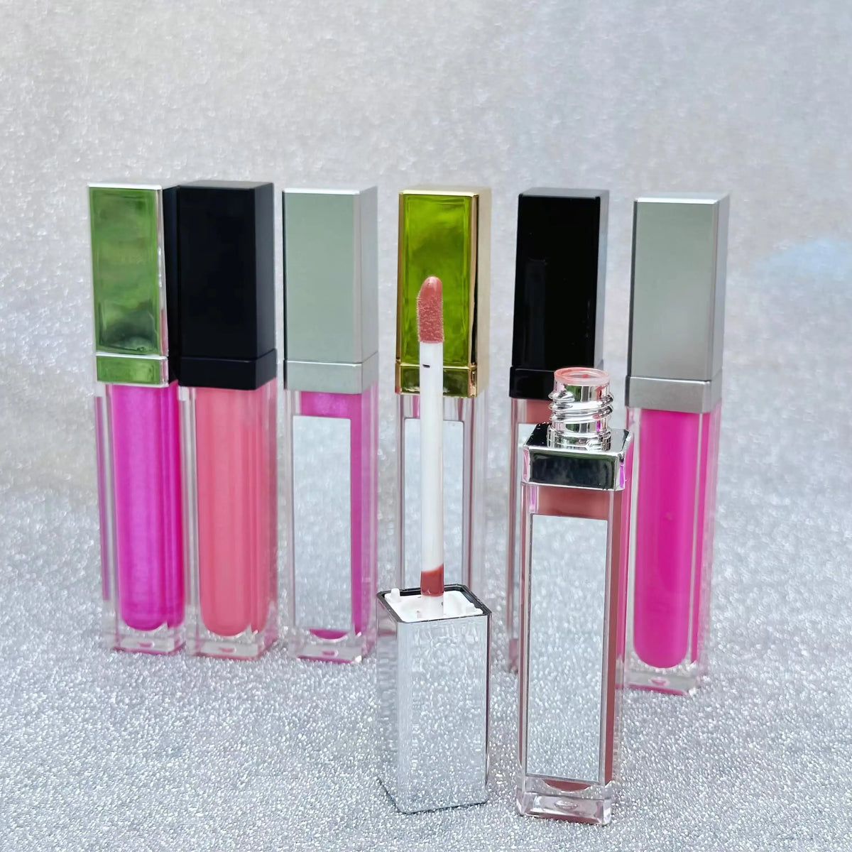 Wholesale Lip Gloss With Led Light And Mirror Private Label Lipstick Liquid Shiny Colors Lipgloss Your Own Brand Makeup Bulk Vue