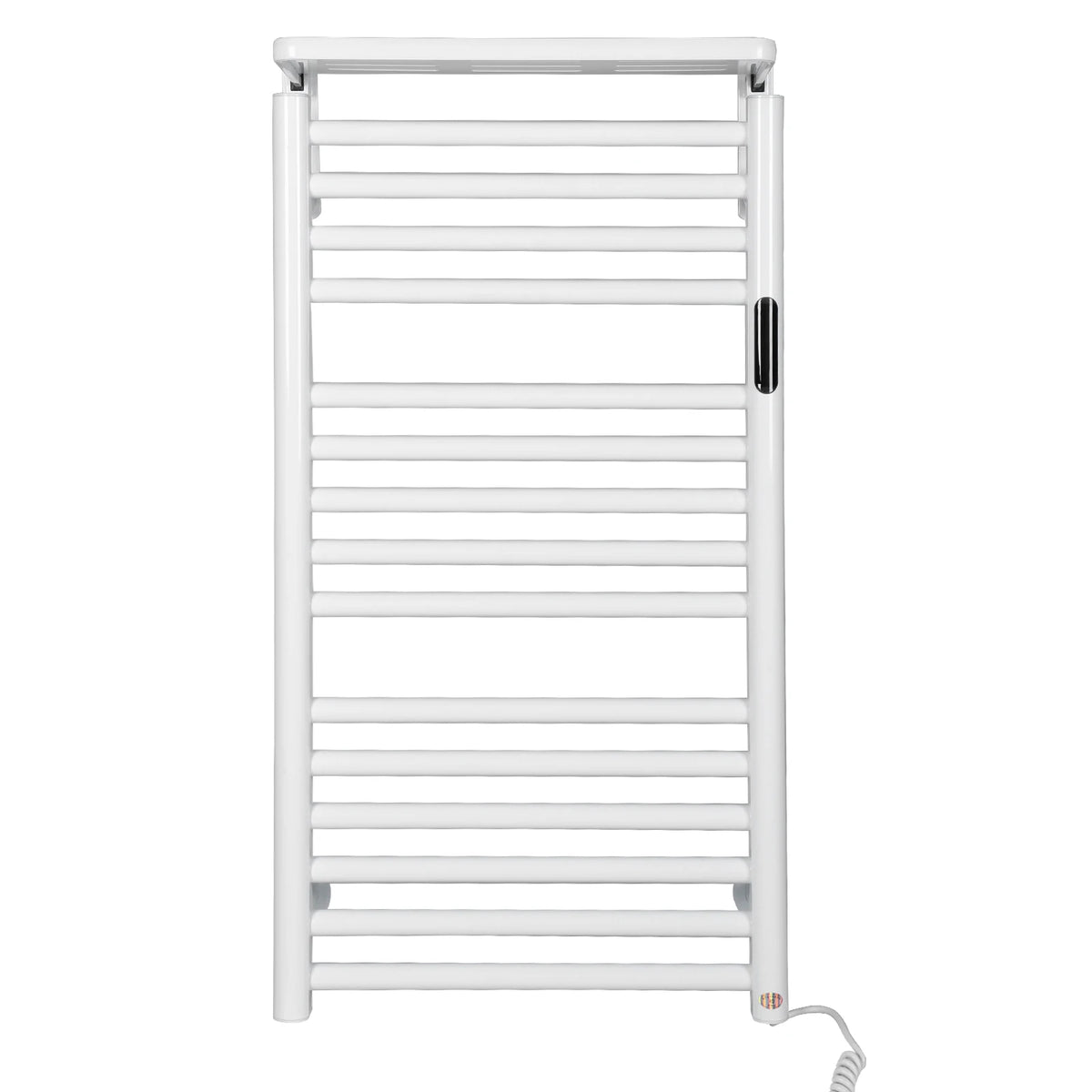 15-Bar Heated Towel Warmer Rack | Timer & Temperature Control Heated Towel Rack Vue White United States