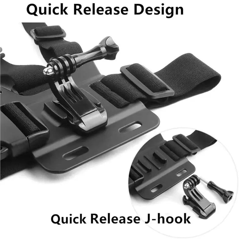 Hot-Chest Mount Harness Chesty Vest Head Mount Strap For Gopro Hero Vue
