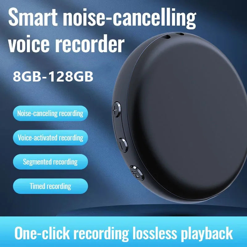 Mini Digital Voice Control Recorder 8GB-128GB Intelligent Voice Activated HD Noise Reduction Magnetic Dictaphone Audio Recording Vue