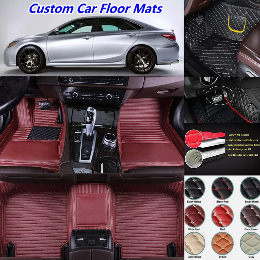 3D PU Leather Custom Floor Mats for BMW X5 E53 E70 F15 G05 Custom Car Floor Mats Vue