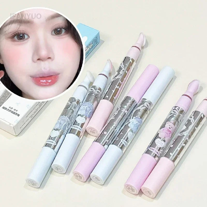 Flat Sponge Head Lip Gloss Moisturize Low Saturation Mirror Lip Glaze Lasting Waterproof Lip Plumping Tint Non Stick Cup Makeup Vue