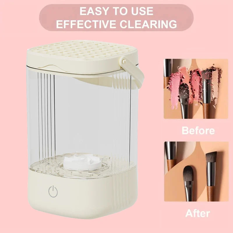 Automatic Spinning Makeup Brush Cleaner USB Plug Electric Makeup Brushes Cleaner and Dryer for All Makeup Brushes Deep Clean Vue