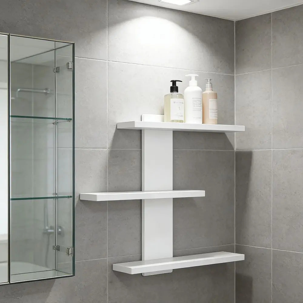 Simple Wall Mounted Storage Rack Bathroom Multi Functional Book and Plant Display Stand Kitchen Detachable Floating Wall Bracket Vue