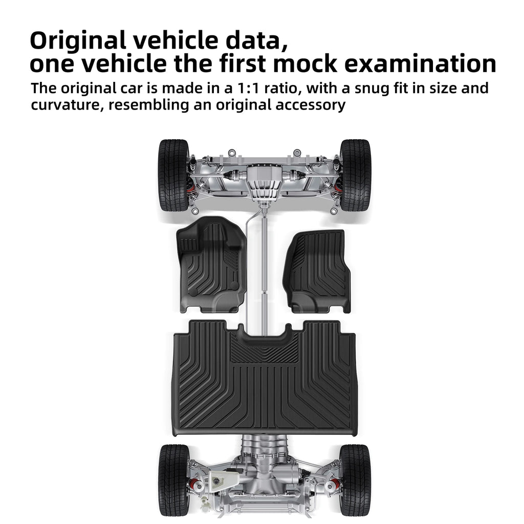 Smabee Left Drive for Ford F150 F-150 2015 - 2024 Fuel 5.5 FT All -Weather Floor Mats Truck Bed Liner Anti-slip Car Accessories Vue