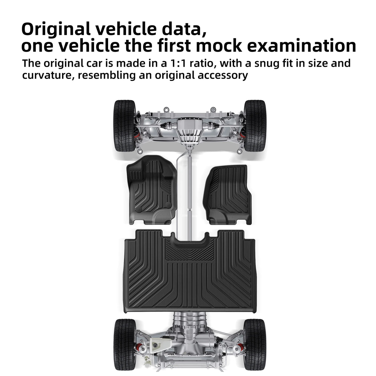 Smabee Left Drive for Ford F150 F-150 2015 - 2024 Fuel 5.5 FT All -Weather Floor Mats Truck Bed Liner Anti-slip Car Accessories Vue