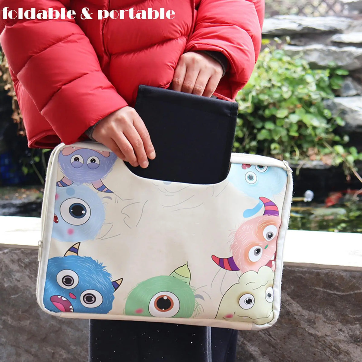 68x15.5cm/77x18cm Foldable Laptop Sun Shade Heat Resistant Privacy Visor Anti Glare Laptop Sun Shield Portable Computer Cover Vue
