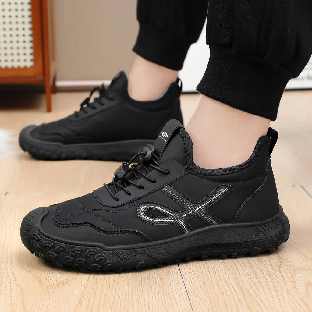 Men's Winter Fleece-Lined Ankle Boots – Anti-Slip Cotton Winter Ankle Boots Vue