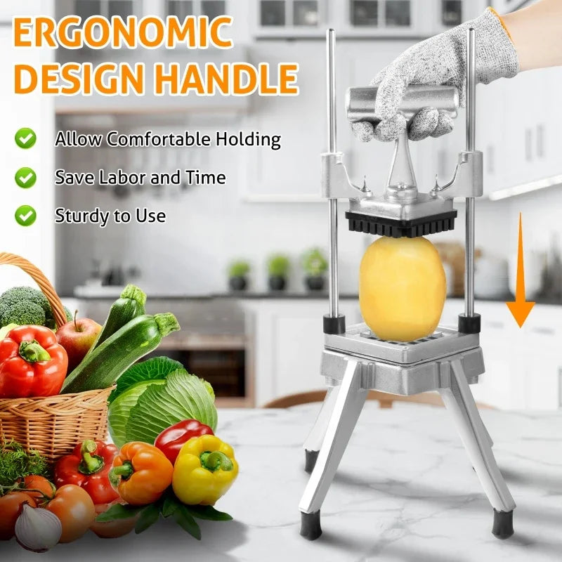 Commercial Vegetable Fruit Chopper Food Dicer – 3 Blade Sizes Food Dicer Chopper Vue 6.35mm