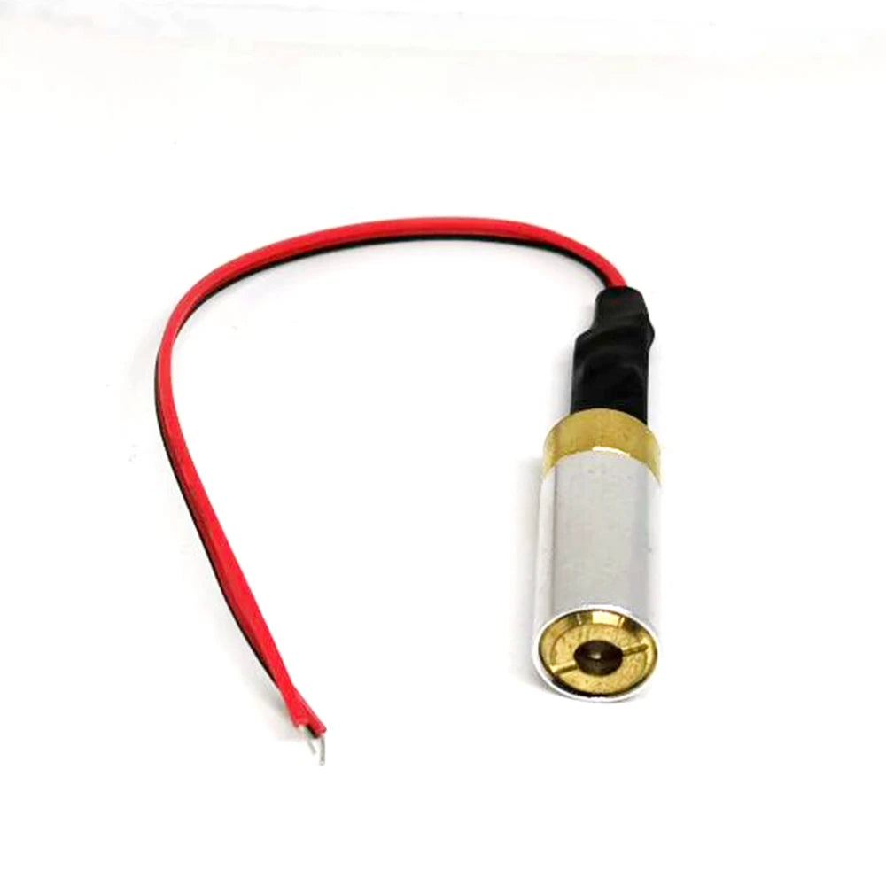 1pc/5pcs Industrial Brass 532nm 5mw Green Laser Dot Module 3V Driver Out Vue