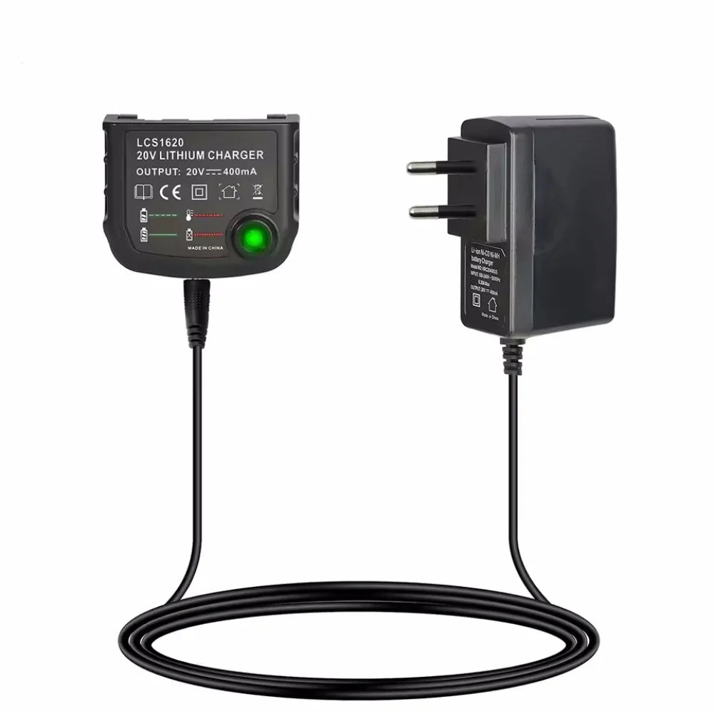 LCS1620 Lithium Battery Charger for BLACK & DECKER Rechargable Battery Charger 20V for LBXR20 LB20 LBX20 LBX4020 LB2X4020 Part Vue