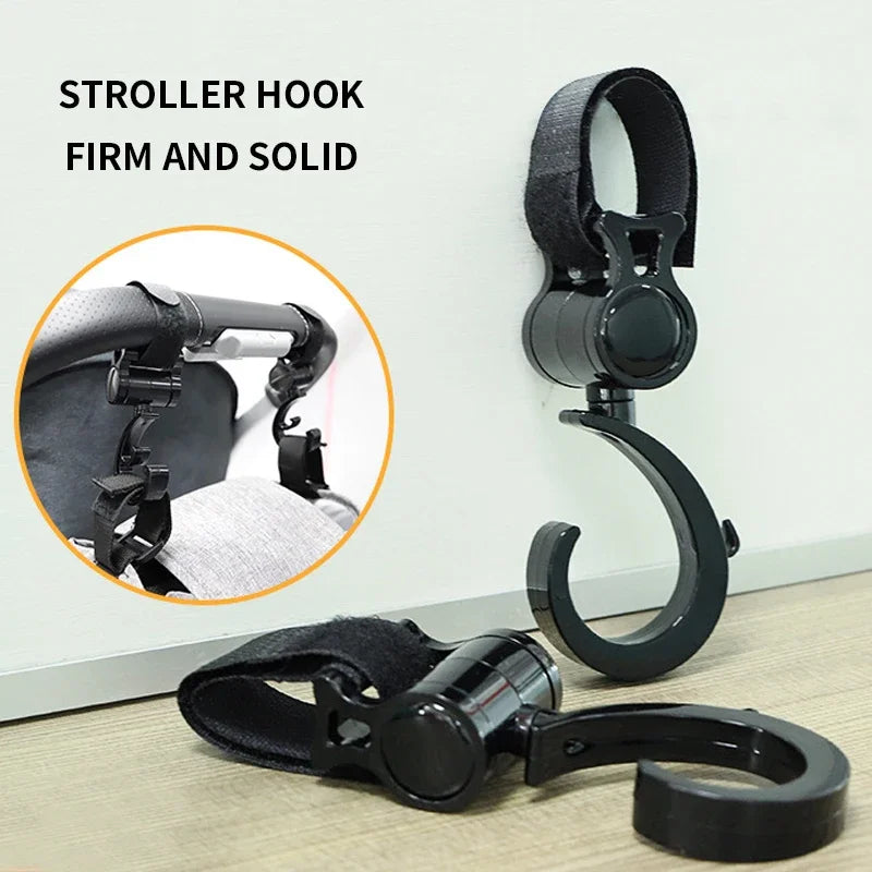 vvocci 2 PCS Accessories Loop stroller accessories Cartoon StrollerStroller Hook Degree Large Hook and Umbrella Car Hook Vue