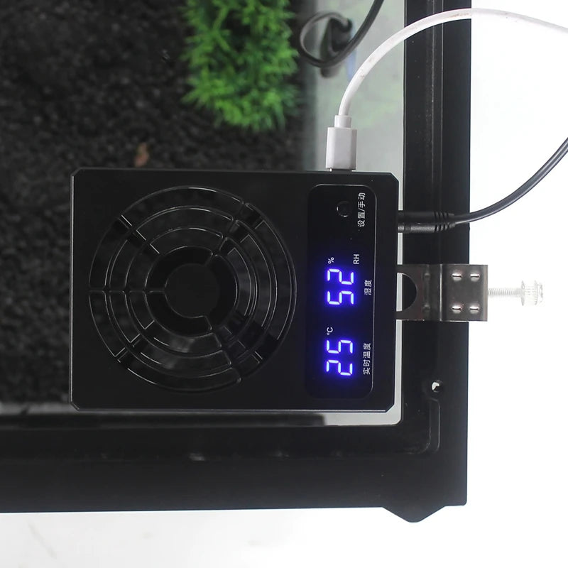 Reptile Terrarium Ventilation Fan – Humidity & Temp Control Reptile Terrarium Fan Vue