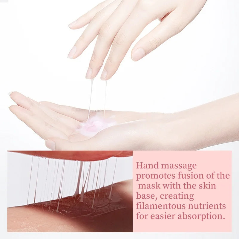 1 Box/30 Packs - Peach Sleeping Mask, Moisturizing and Smoothing the Skin, Leaving It Delicate and Youthful, Portable and Suitable for Home and Travel. Vue