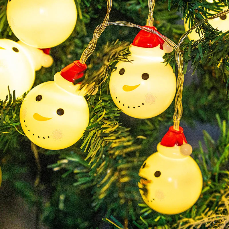 Christmas Snowman String Lights For Christmas Tree Decoration Indoor Outdoor Fairy Lights Holiday New Year Leds Lights 713 Vue