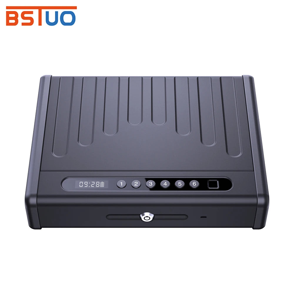 Support Tuya App New Fingerprint Lock Box Bluetooth Or SmartLife Safe Key Lock Box Large Capacity Multiple Purposes Safe LockBox Vue FF05-tuya-Gun Case