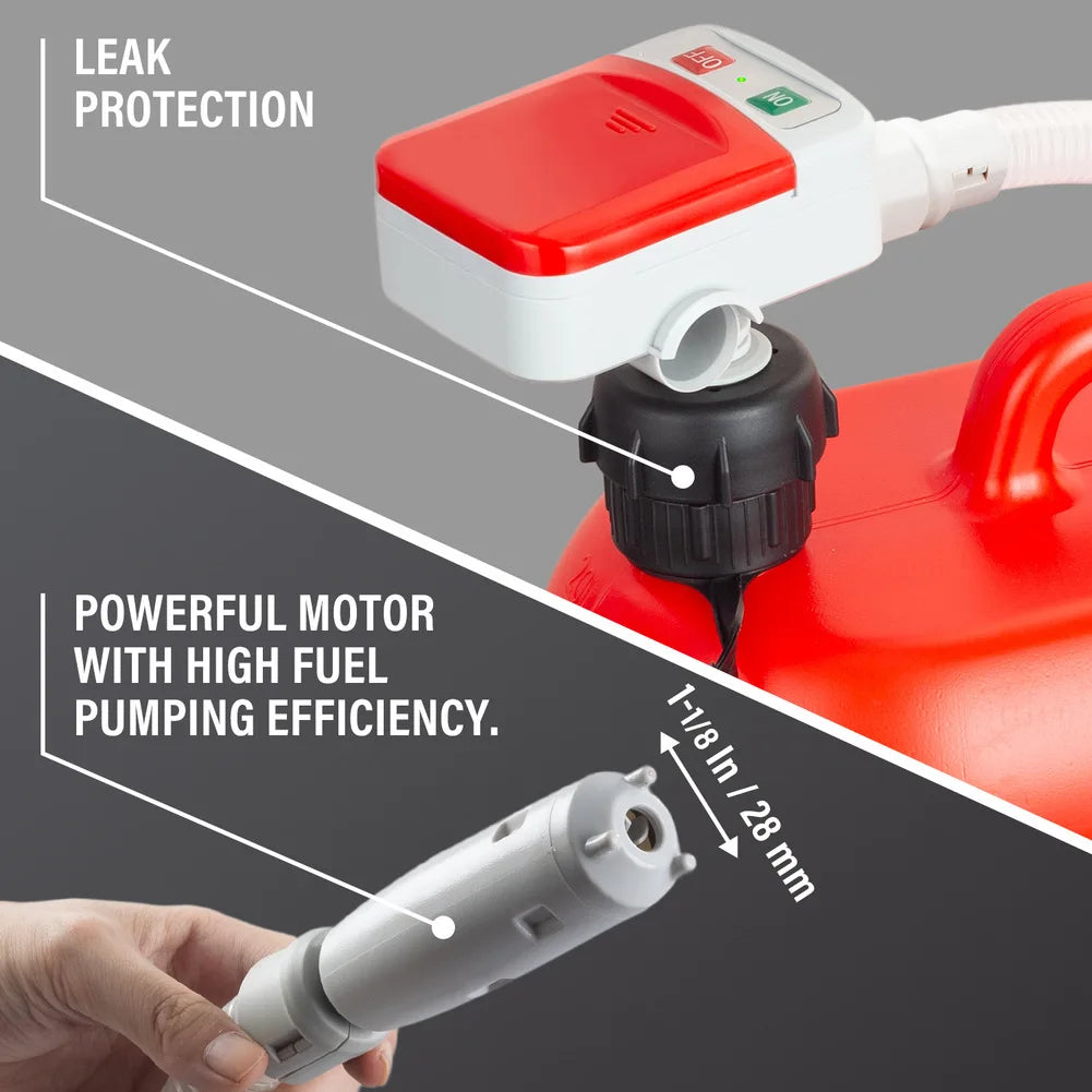 Auto-Stop Electric Fuel Transfer Pump – Battery & USB Fuel Transfer Pump Vue