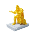 Exquisite Funny Knight Decoration Creative Decorations 3D Printing Knight Ornaments Multi-functional Pen Holder Office Vue A Gold