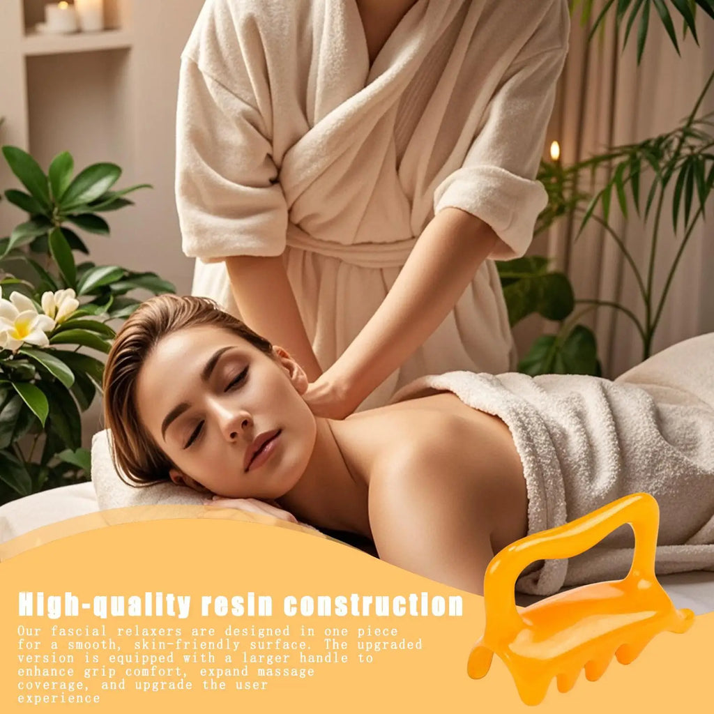 8 Point Manual Fascia Massage Tool Deep Tissue Large Massager for Back Body Family Friends Colleagues Portable Comfort Grip Vue