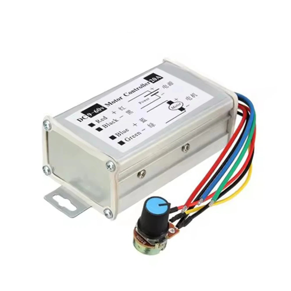 PWM DC Motor Speed Controller 9–60V 20A Pulse Width Modulator Motor Speed Controller Vue