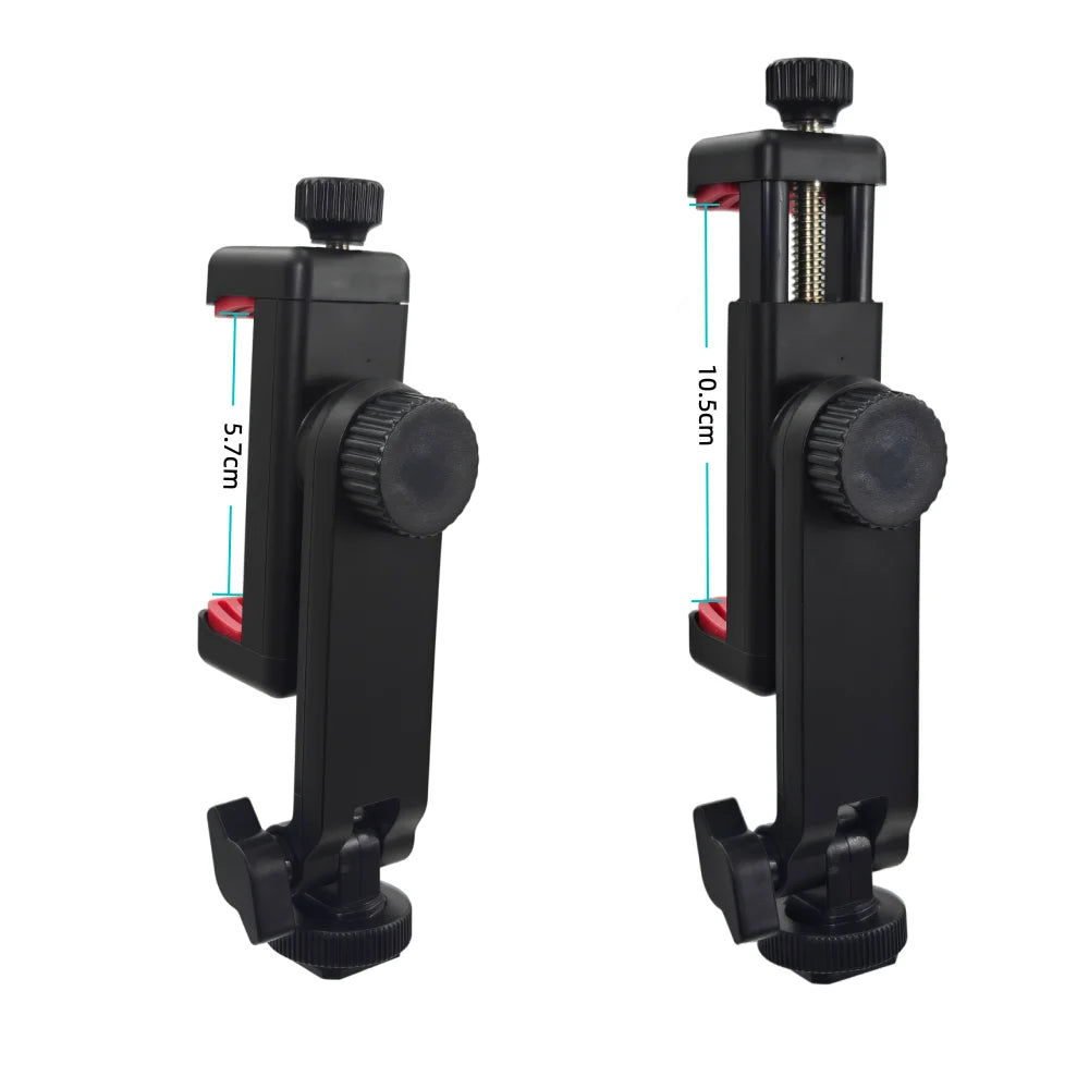 DSLR Camera Hot Shoe Phone Tripod Mount 360 Rotation Cold Shoe Adapter for Iphone Samsung Smartphone Photography Accessories Vue