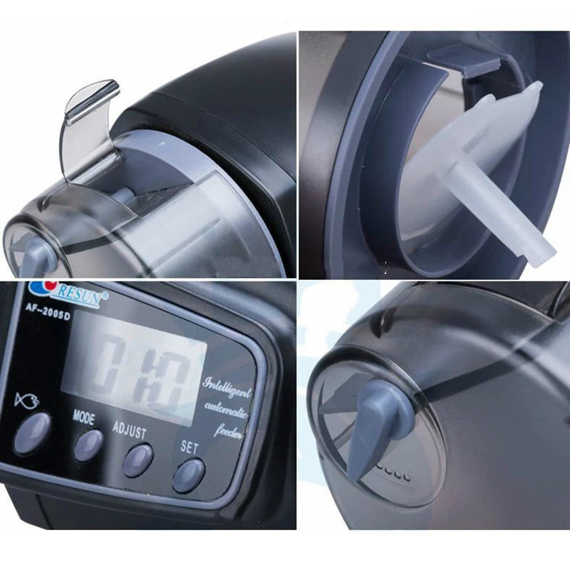 Auto Fish Tank Feeder AF2005D AF2009D Aquarium Food Dispenser Digital Timer Feeder for Holiday Home Office Aquariums Feeder Vue