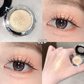 Monochrome White Shiny Eyeshadow Palette Gorgeous Glitter High Gloss Long Lasting Pearlescent Shimmer Brighten Highlight Makeup Vue 02 3g