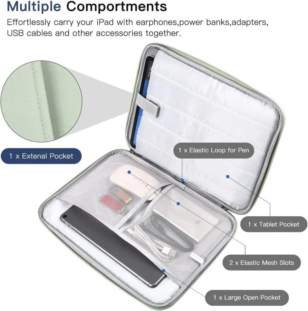 Laptop Bag for 11-13 Inch Protective Tablet Sleeve Case Padded Carrying Case Fit for iPad Macbook Xiaomi ASUS HUAWEI Lenovo Vue