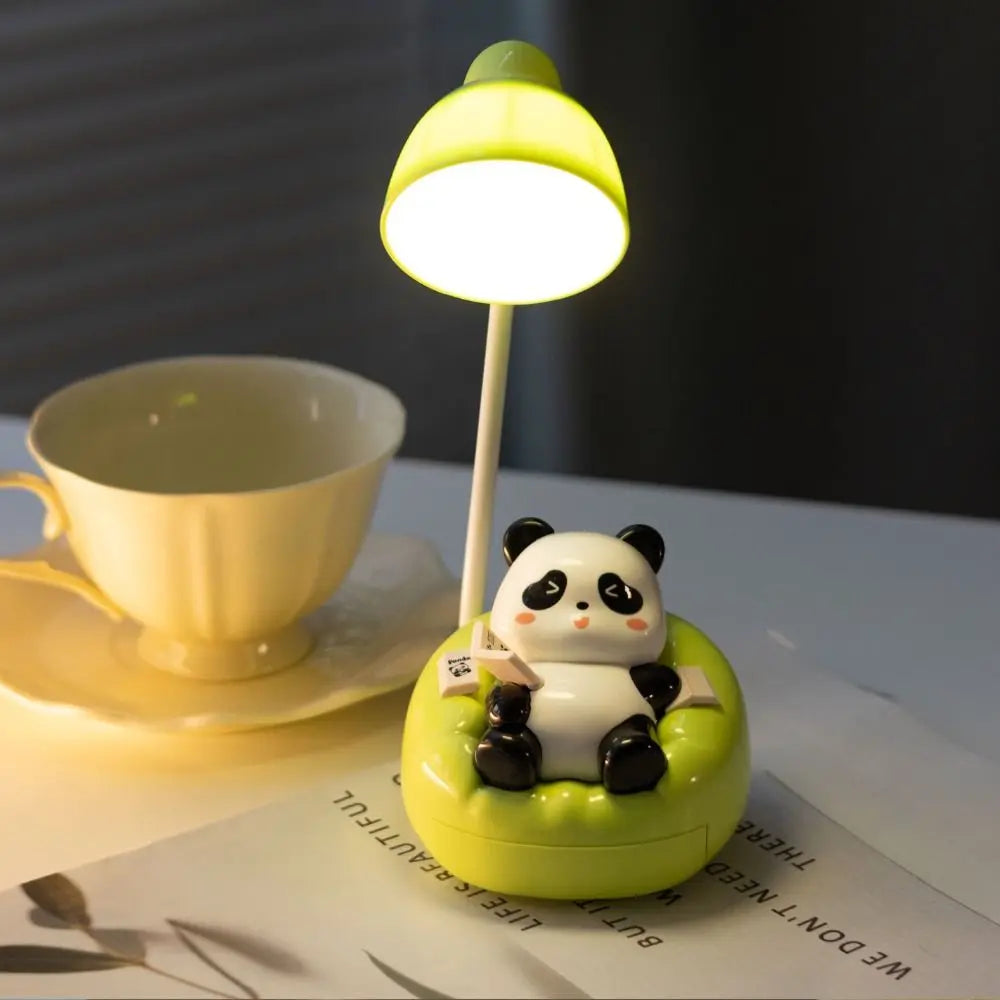 Chargeable Sofa Panda Nightlight Ornament USB-C 360° Adjustable Panda Mobile Phone Bracket Cartoon Children's Sleep Light Vue