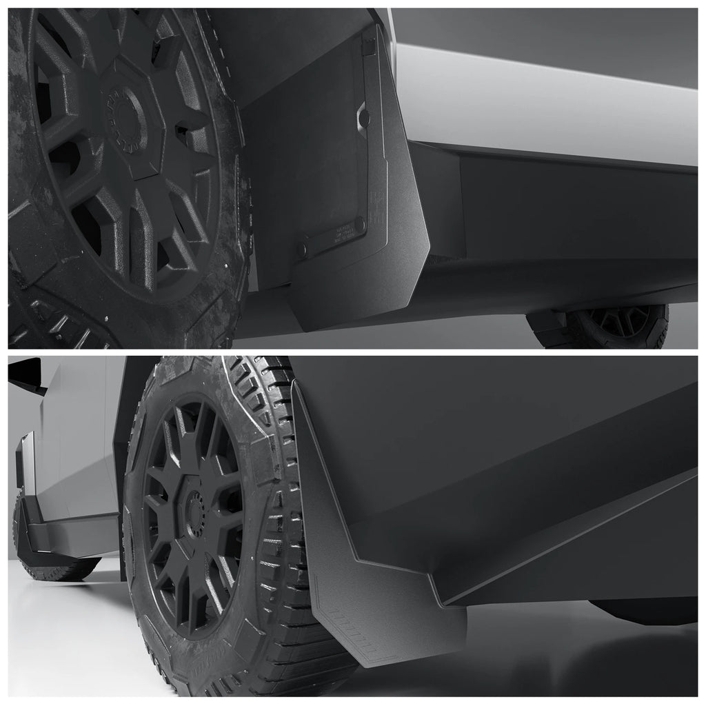 Smabee for Tesla Cybertruck 2024-2026 Rear Wheel Mud Flaps Car Modification Accessories Splash Guard Mud Fenders Kit 4Pcs Vue