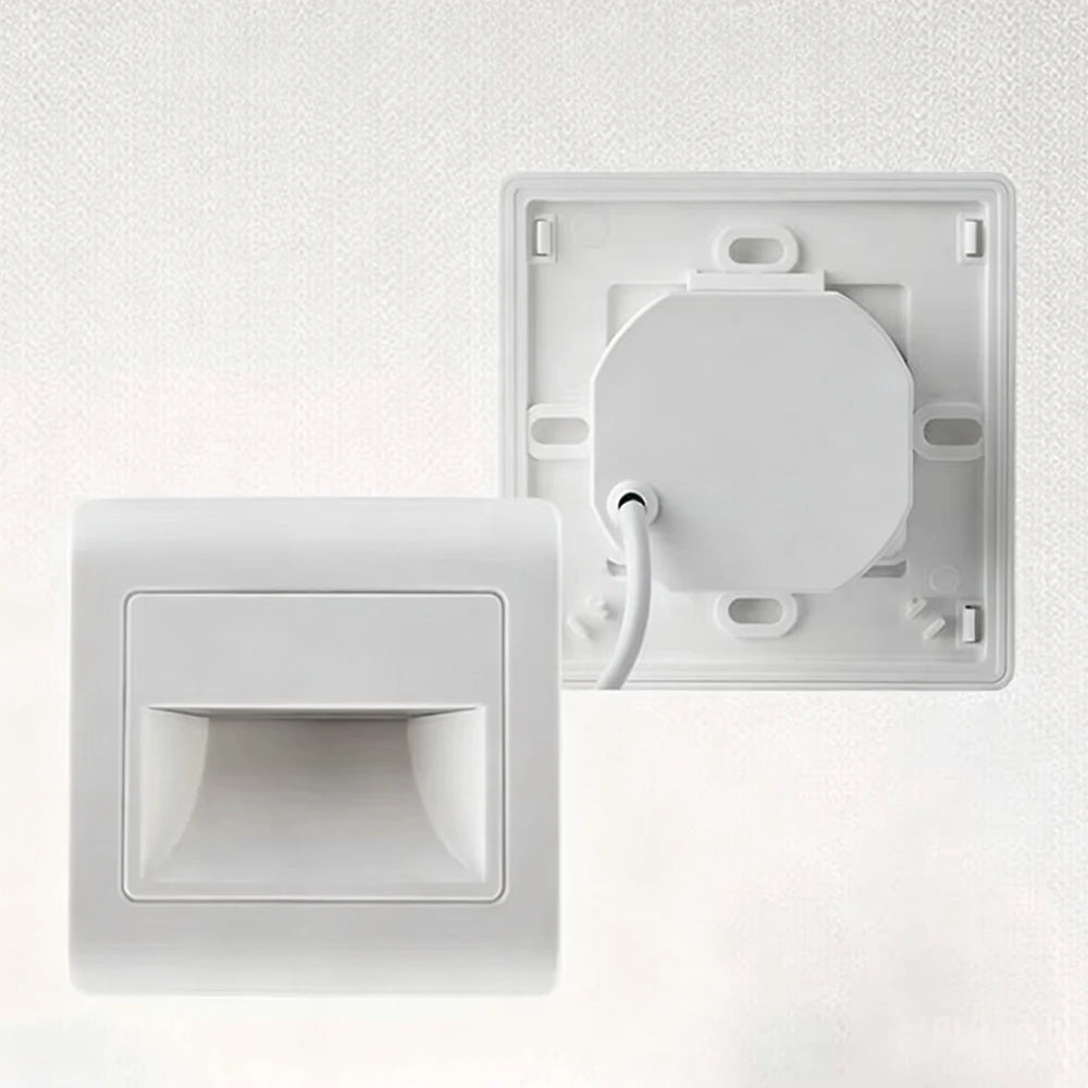 SANDIY Radar Sensor Recessed Stair LED Wall Light | Motion Night Recessed Wall Sconce Vue