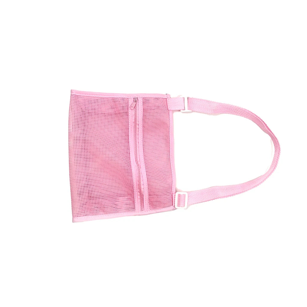 Beach Mesh Bag Handbag Outdoor Camping Picnic Travel Pouch Toys Tote Vue Rose Red CN
