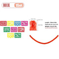 1-10Sets ﻿Mexican Party Decorations Bunting Square Flag Banner for Day of the Dead Carnival Fiesta Birthday Decor Vue Mix-1Set As Shown