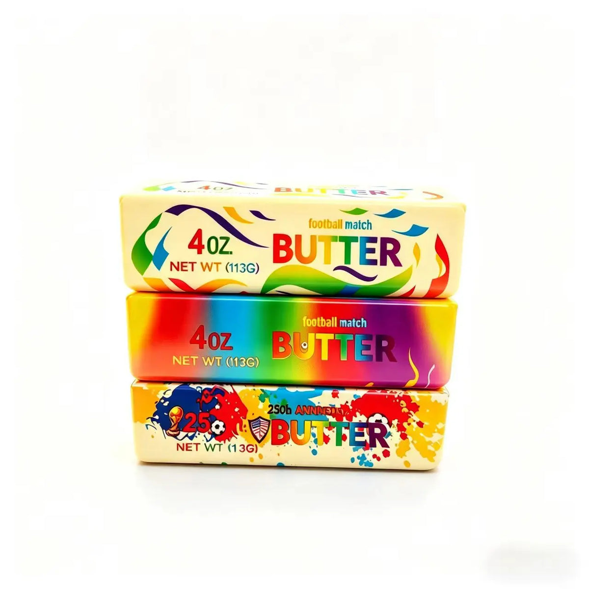 1-10pcs Simulation Butter Squishy Toy Slow Rise Soft Gel Football Theme Stress Reliever Realistic Butter Bar for Office Break Vue