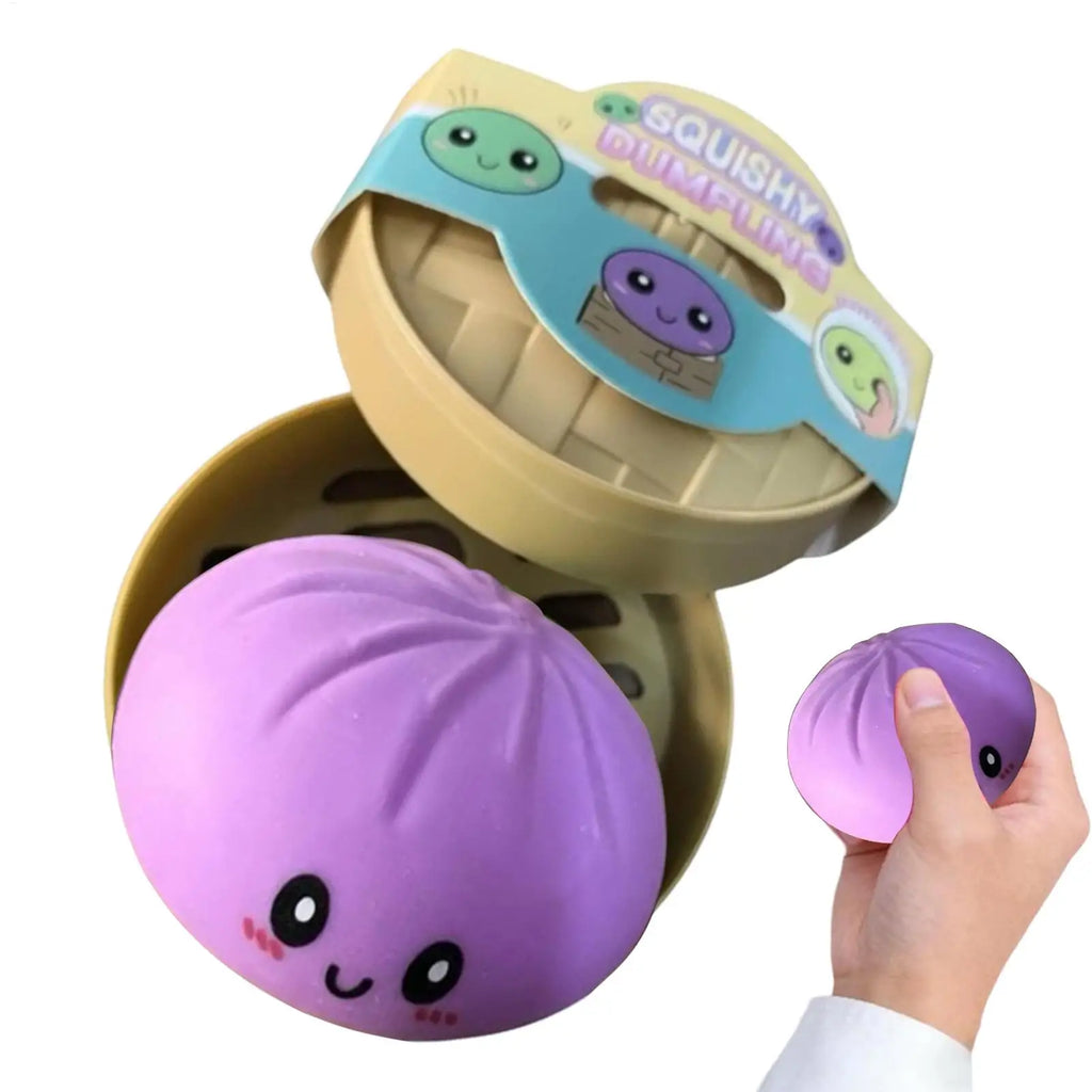 Cute Dumpling Slow Rising Stress Squeeze Toy, Rebound Relaxation Fidget for Adults, Kids, Teens Home, Office, Travel, School Vue